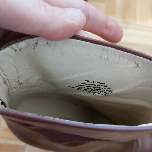 Nine west high heel leather booties size 7.5 - Picture 14 of 14